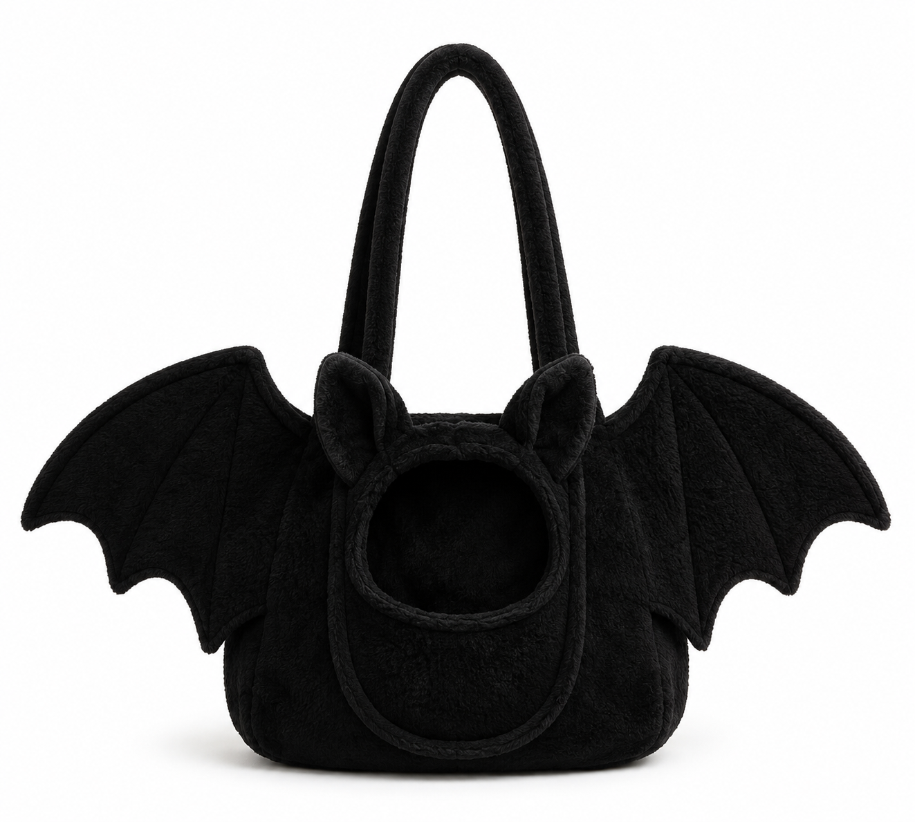 Cat Bag shown on its own with bat wings and ears